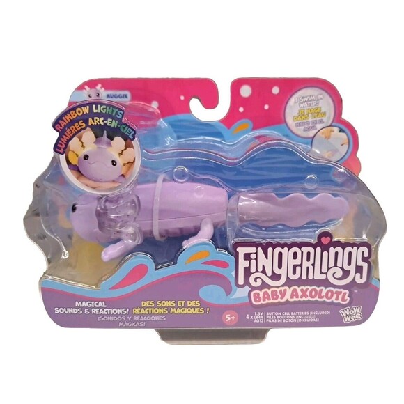 Fingerlings Baby Axolotl Purple AUGGIE Magical Sounds & ReactionsI Swim New - Picture 1 of 7